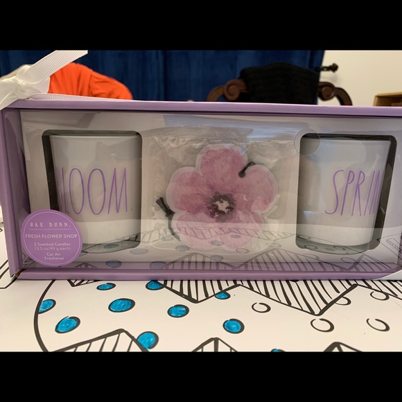 Rae Dunn candle and air freshener set